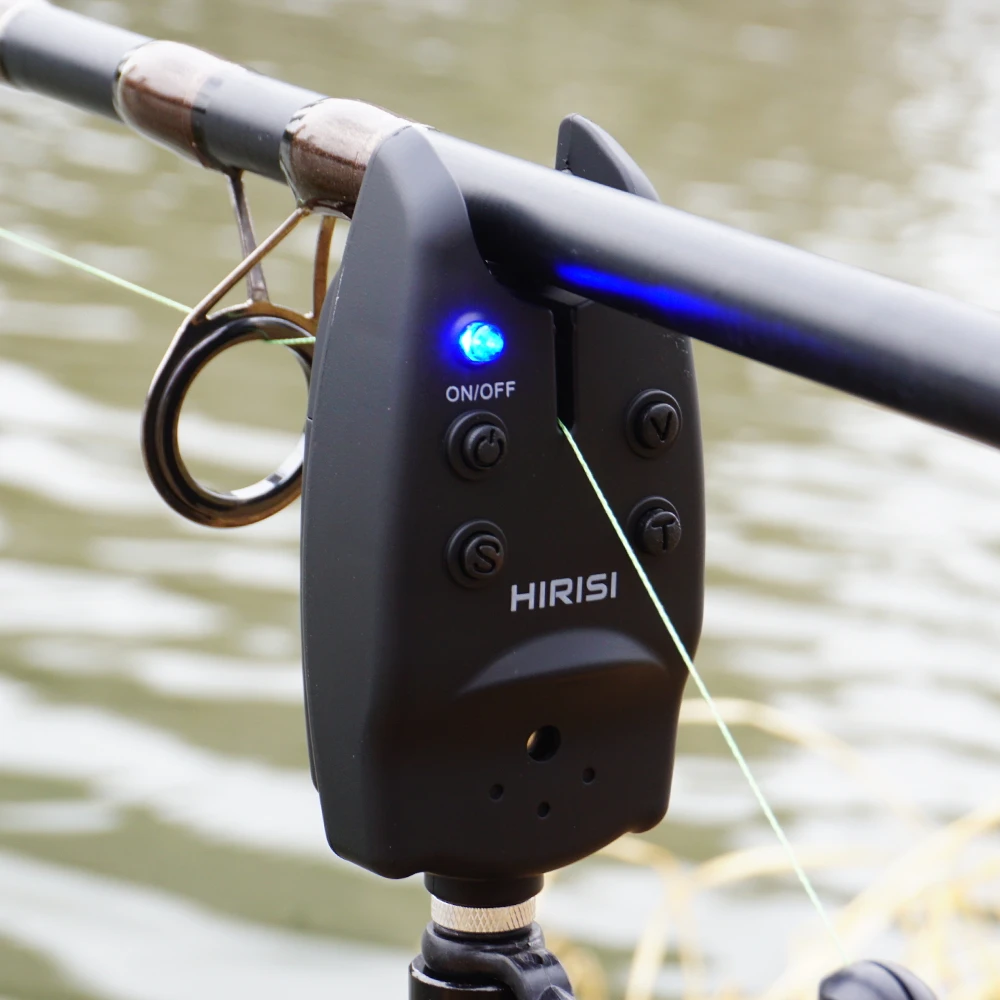 Hirisi 2er-Set Karpfenbissalarm mit LED-Nachtlicht, hoher Empfindlichkeit und Anti-Interferenz-Bissensor – Karpfenangel-Alarmindikator-Ausrüstung – Detail 6