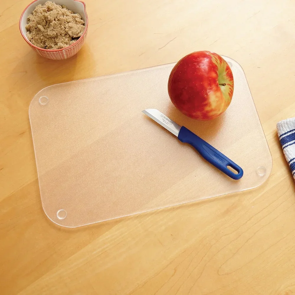 Акриловая разделочная доска среднего размера 12x8, отделка гальки, легко очищаемая, без BPA, инструмент для приготовления пищи, кухонное использование