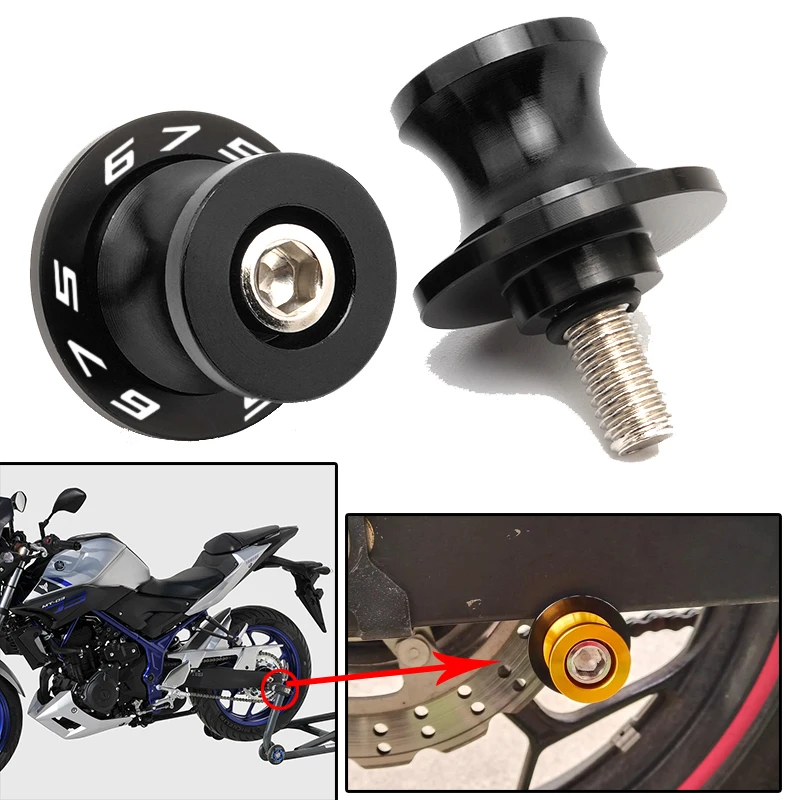 For CFMOTO 675SR 675 SR-R 675NK 675SS 675 SR/NK/SS/SR-R CNC Motorcycle Accessories Aluminum Swingarm Spools Sliders Stand Screw