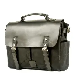 Bolsos de lona de negocios a la moda para hombre, bandoleras informales, bolsos Retro para hombre, maletines para ordenador