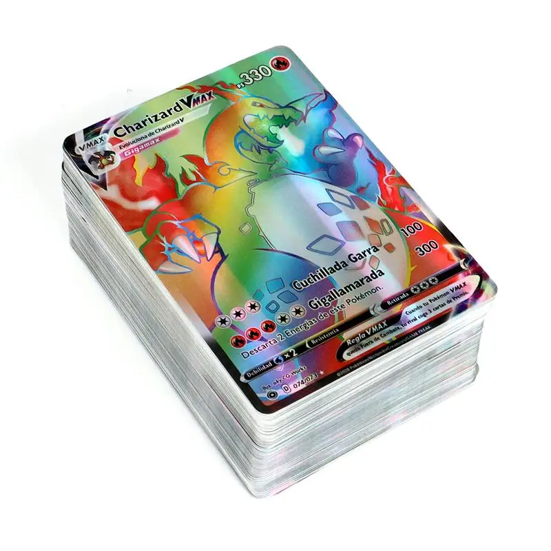 60-360Pcs Spanish Pokemon Card vivid voltage Fusion Strike Booster box Collection Toy Kids Birthday Gift