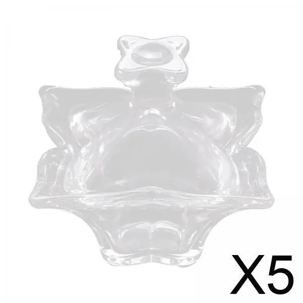 

Clear Crystal Nail Liquid Bowl Acrylic Powder Mixing Cup with Lid Nail Art Monomer Holder for Professional Manicure