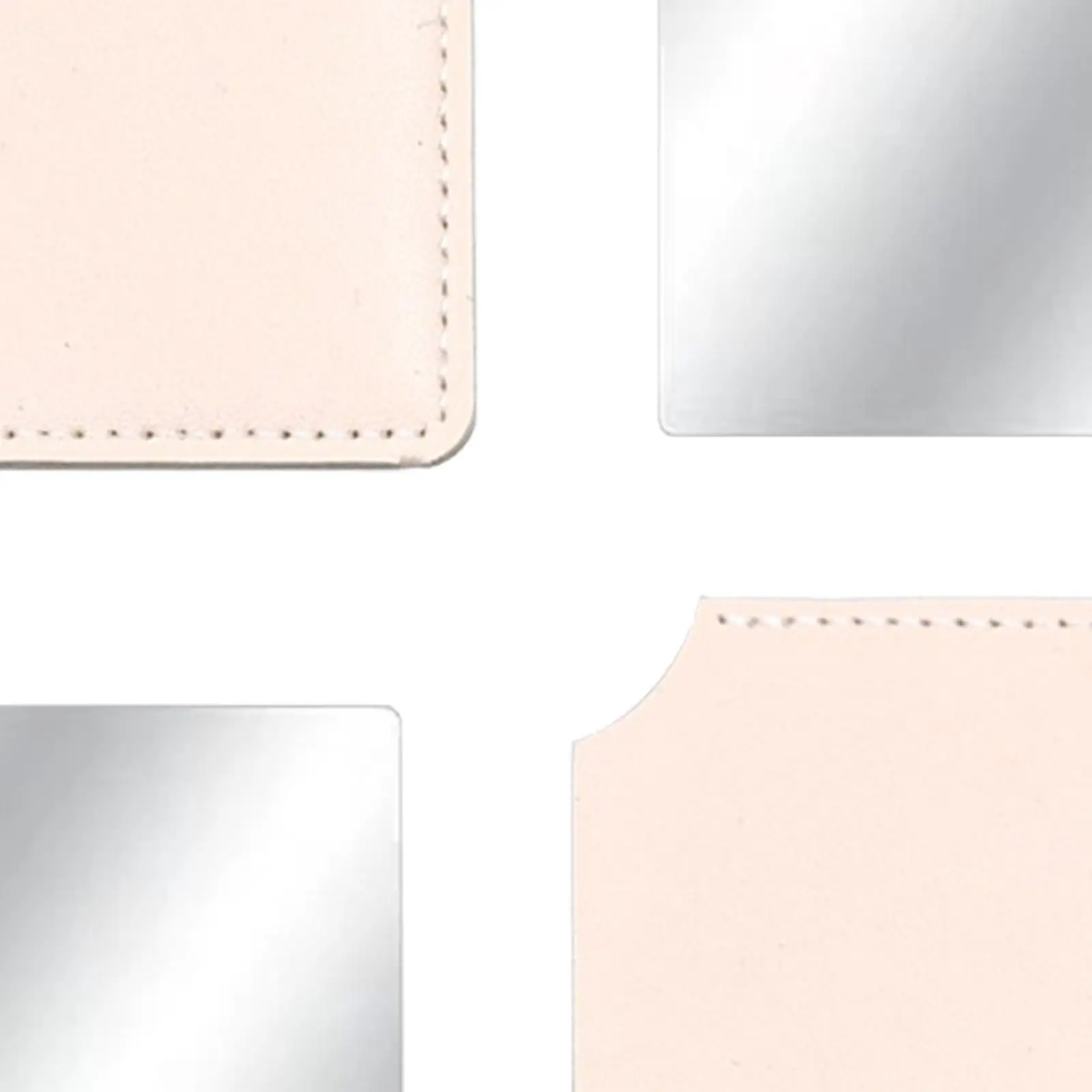 5xMakeup Mirror Purse Mirror Multifunction Mini Miniature Mirror Travel Mirror Yellow