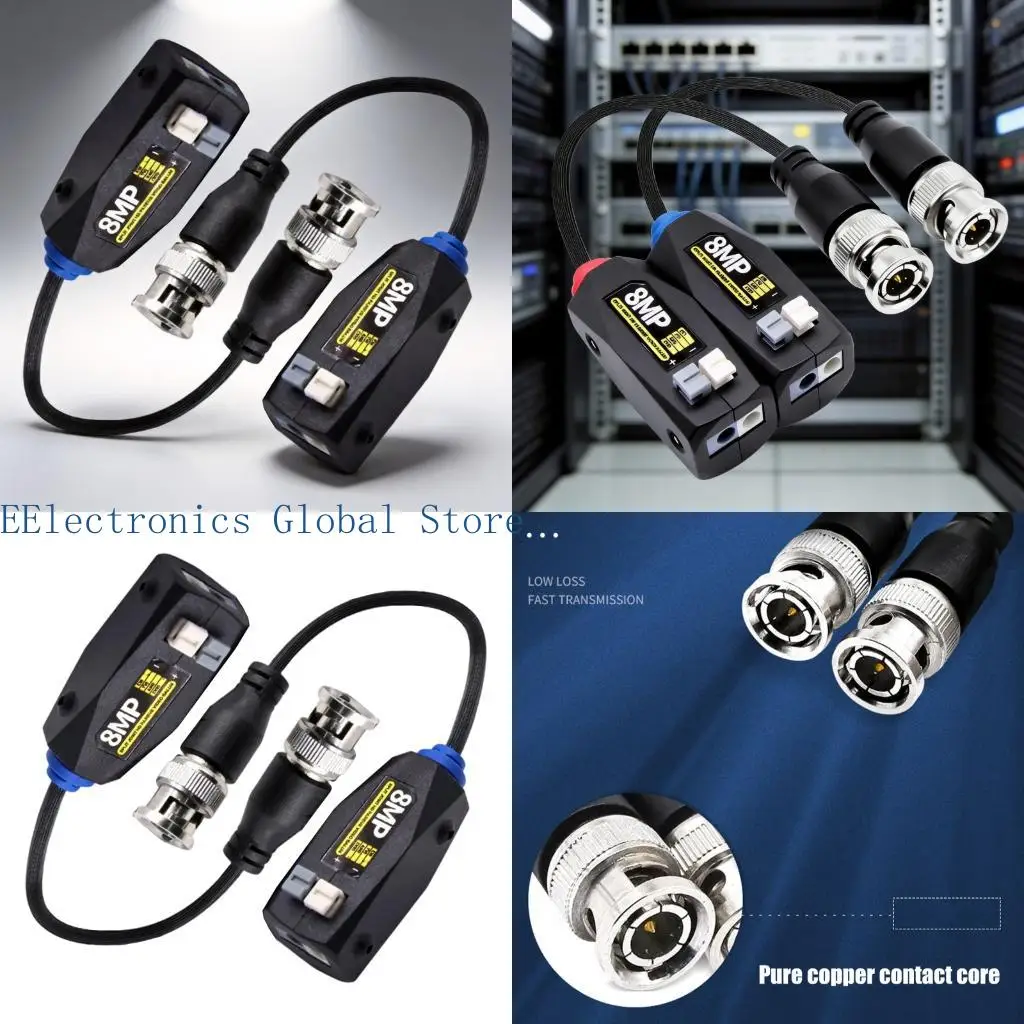 462B CCTV Camera Wiring Video Balun Pair with Passive Video Balun Design for Home