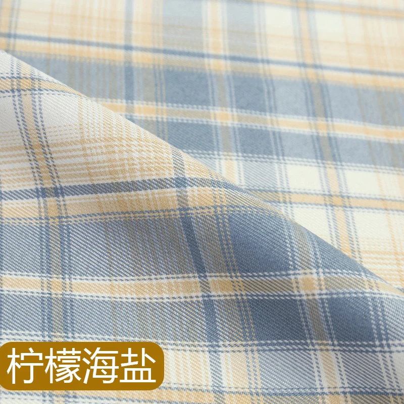 50x145cm Japanese Style Classic jk Plaid Fabric DIY Sewing Work Clothes Vest Suit Pleated skirt Fabrics by half meter