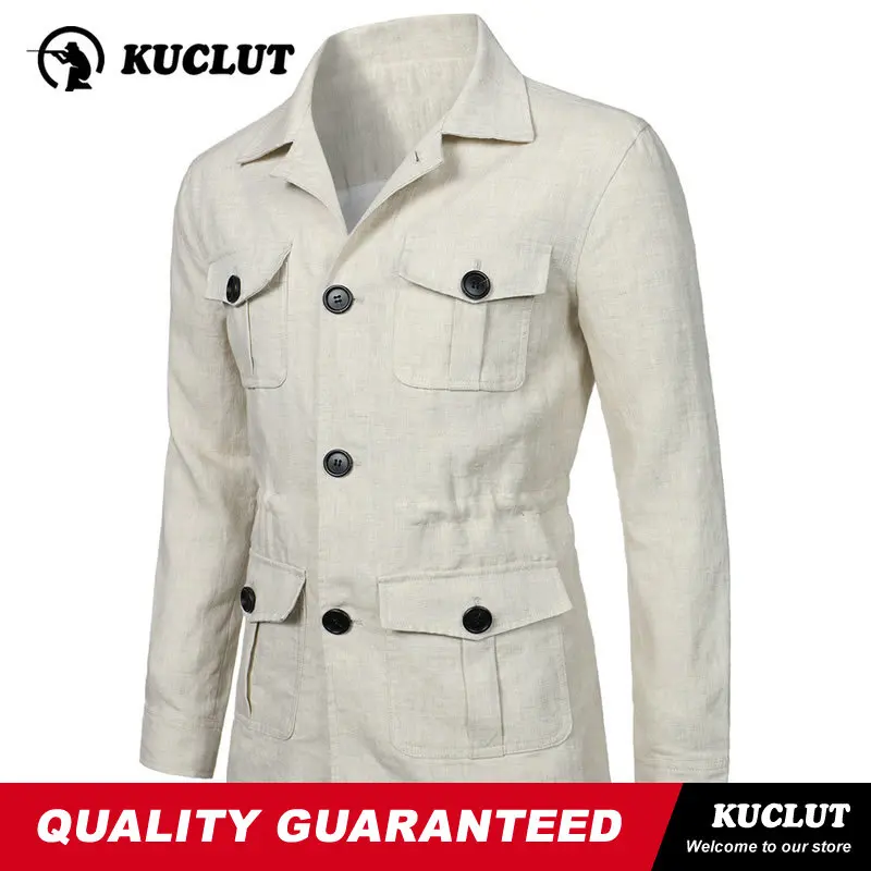 Picture 3: Spring New Man Slim Jacket Multi-Pocket Wear Resistant Breathable Comfortable Coat Outdoors Mountaineering Cycling Windbreaker