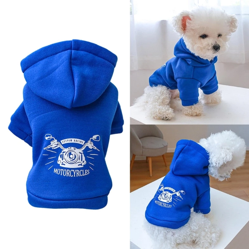 2024 New Lovely Dog Coat for Medium Large Dogs Sapphire Hoodie for Pet Dog Spring Coat 