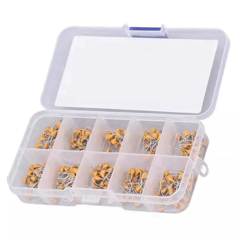 -ABPU 300Pcs 10Value 0.1UF- 10UF Monolithic  Capacitor Assortment Kit