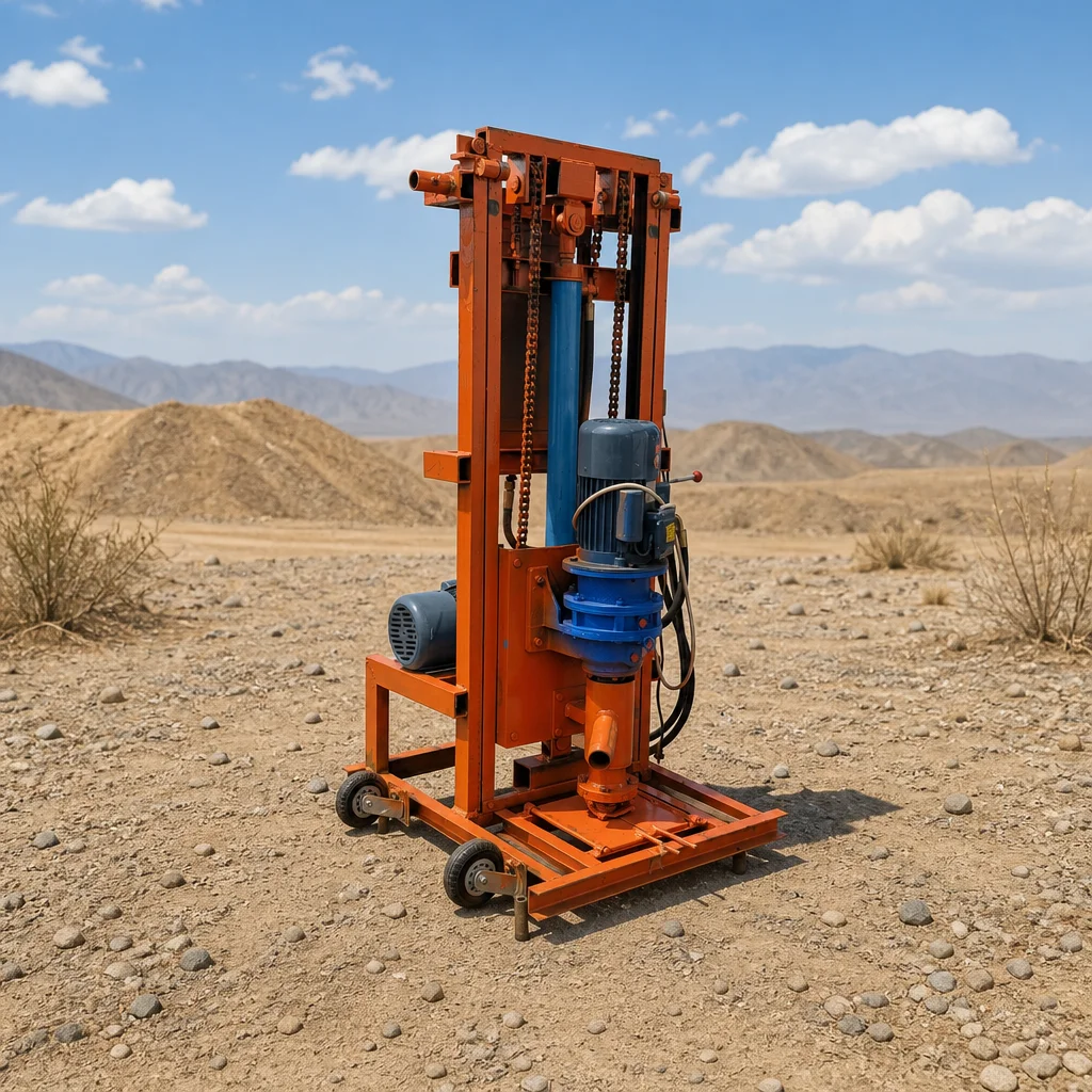 Customized Water Well Drilling Machine 100m Drilling Depth Stable Performance Hydraulic Drive Domestic Type