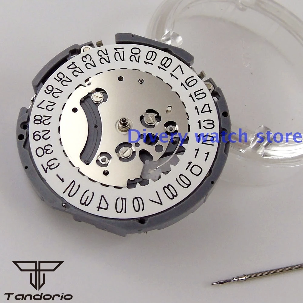 يوم تاريخ التقويم عرض مجموعة لف الجذعية مزدوجة الميكانيكية ساعة اليد NH36 NH36A الحركة