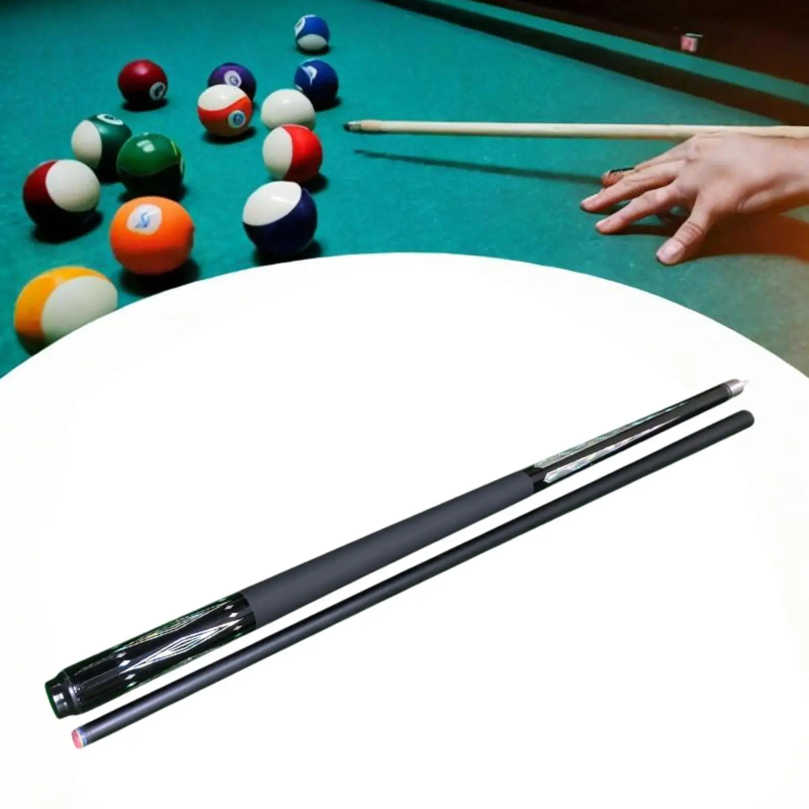 

Бильярдный кий 58 дюймов с наконечником 13 мм Портативный кий для бильярдного стола 1/2 разделения для взрослых