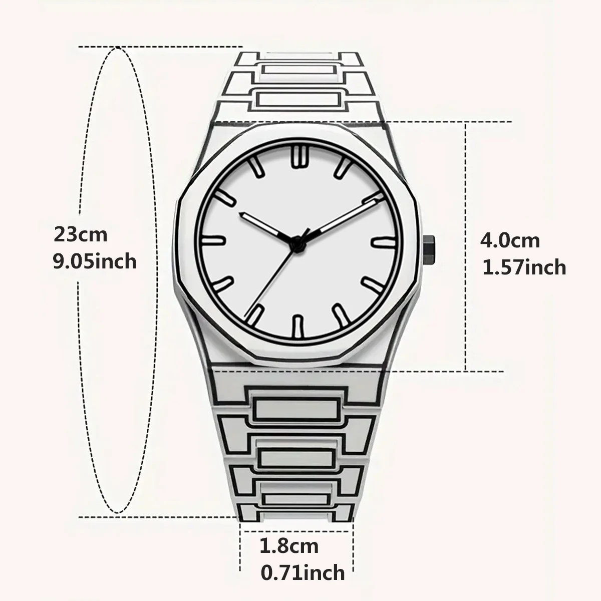 Black White Classic Anime Line Style Man Watch Waterproof Men Watch Top Silicone Male Clock Sport Fashion Quartz Watches Gift