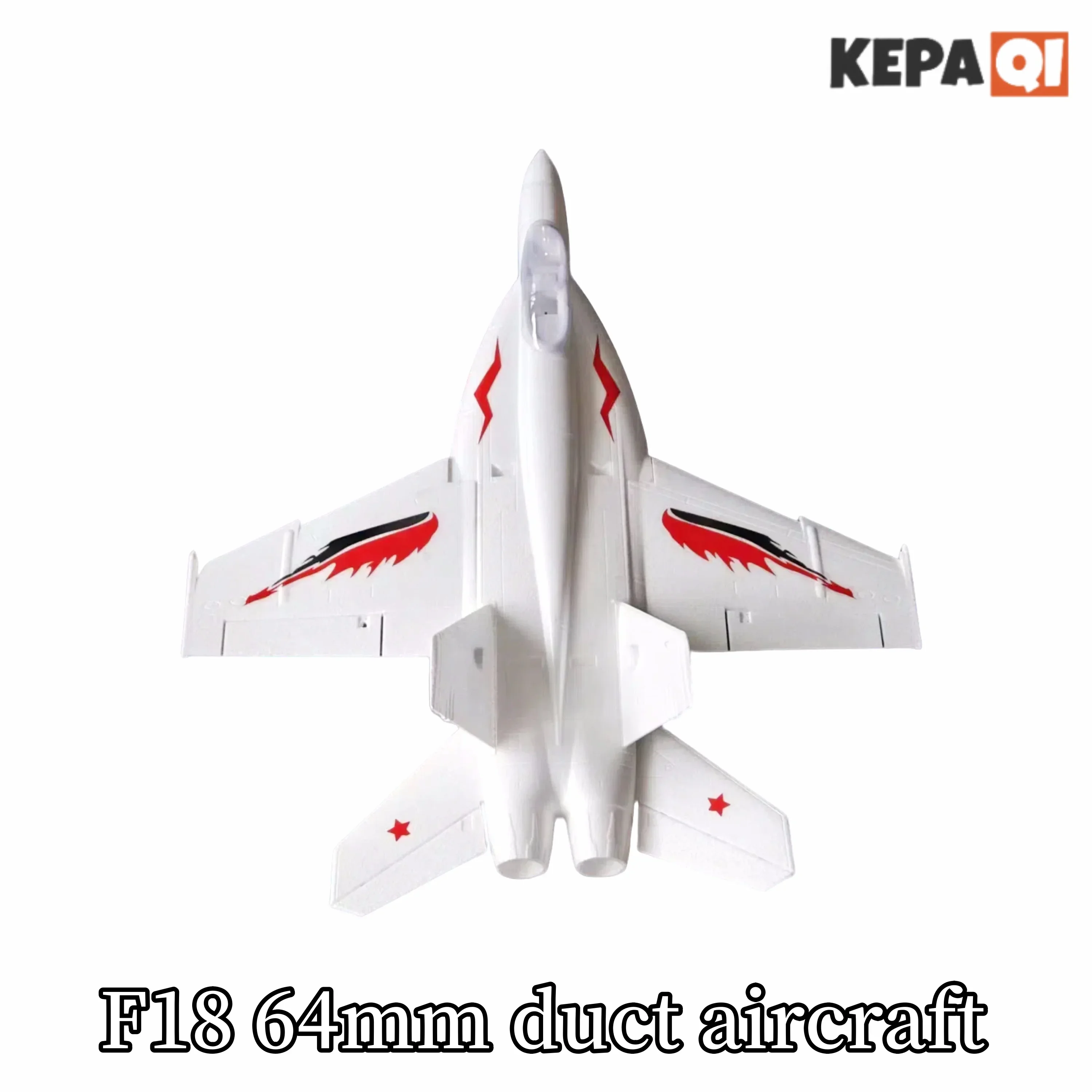 

Kpq New F18 64mm Bypass 6-channel Remote Control Model Aircraft Fighter Epo Fixed Wing Model Jet Rtf Aircraft Rc Toy