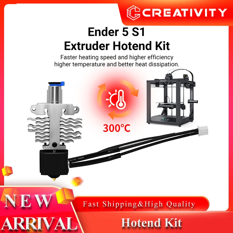 

Original Extruder Hot End Kit for Creality Ender 5 S1 High Heat Resistant Hotend Nozzle Hit for Ender-5 S1 3D Printer Accessory