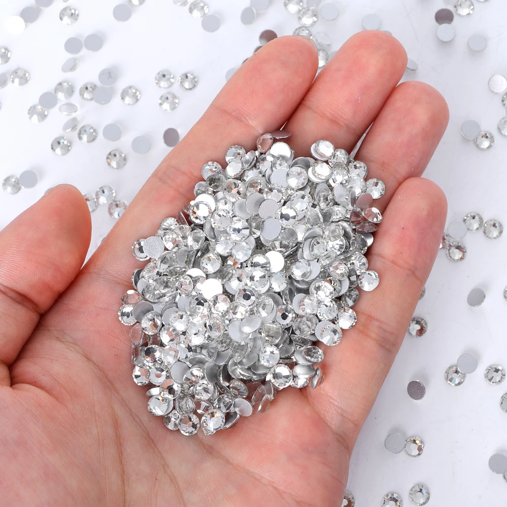 SS4-SS20 1440 Stück glitzernde Glas-Strasssteine, hochwertige, nicht Hotfix-Kristall-Nagelkunst-Edelsteine für Hochzeitskleid, DIY-Dekoration – Detail 4