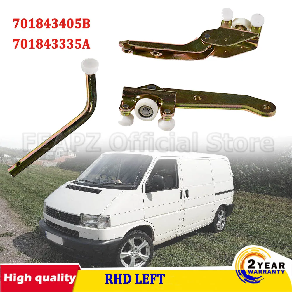 RHD Left Sliding Door Bottom Middle Top Rollers Set 701843405B 701843436 For VW T4 Transporter Van 1990-2003 701843335A