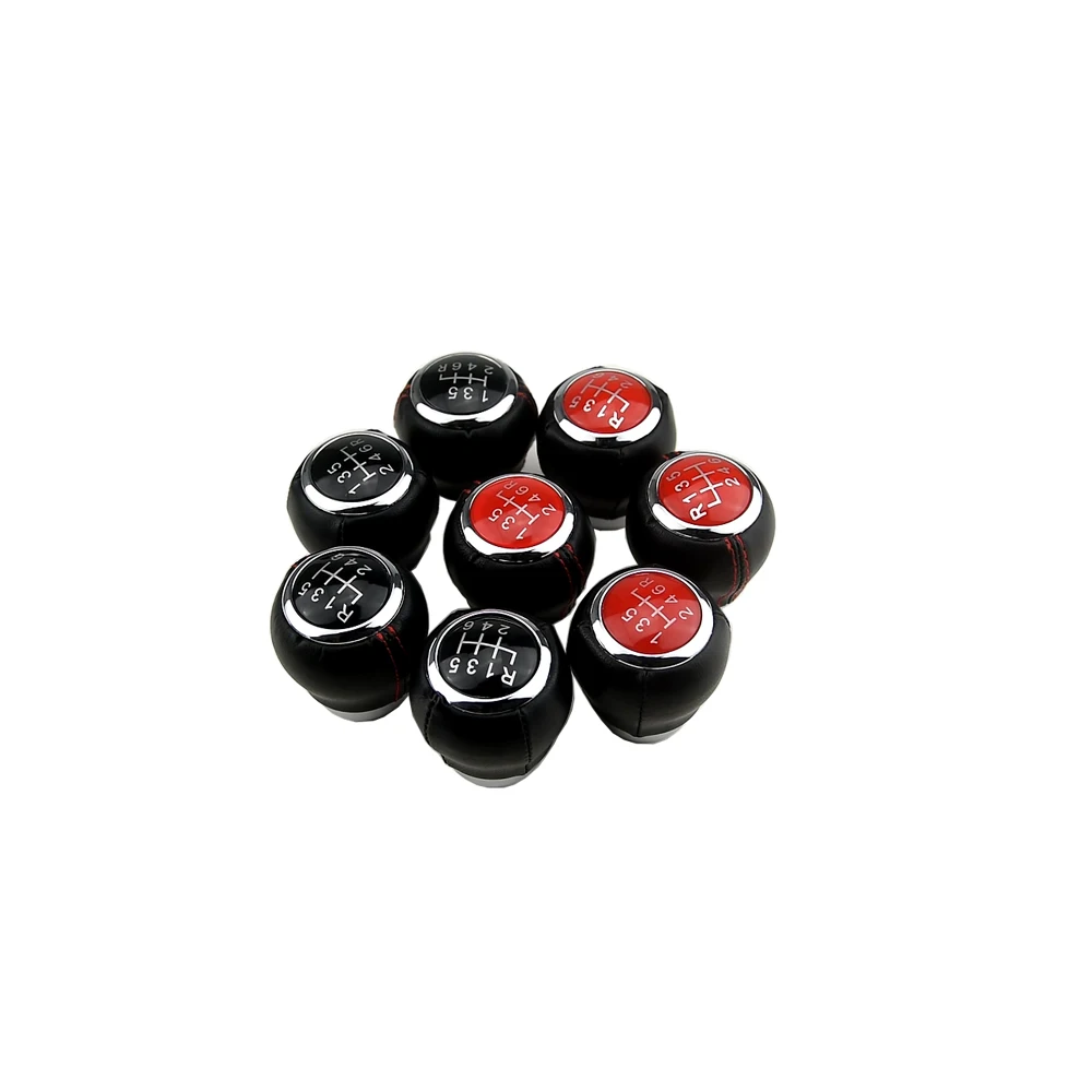 Car Styling Leather Stick Shifter Lever Head For Subaru Outback Legacy Forester Impreza STI WRX Premium Gear Shift Knob
