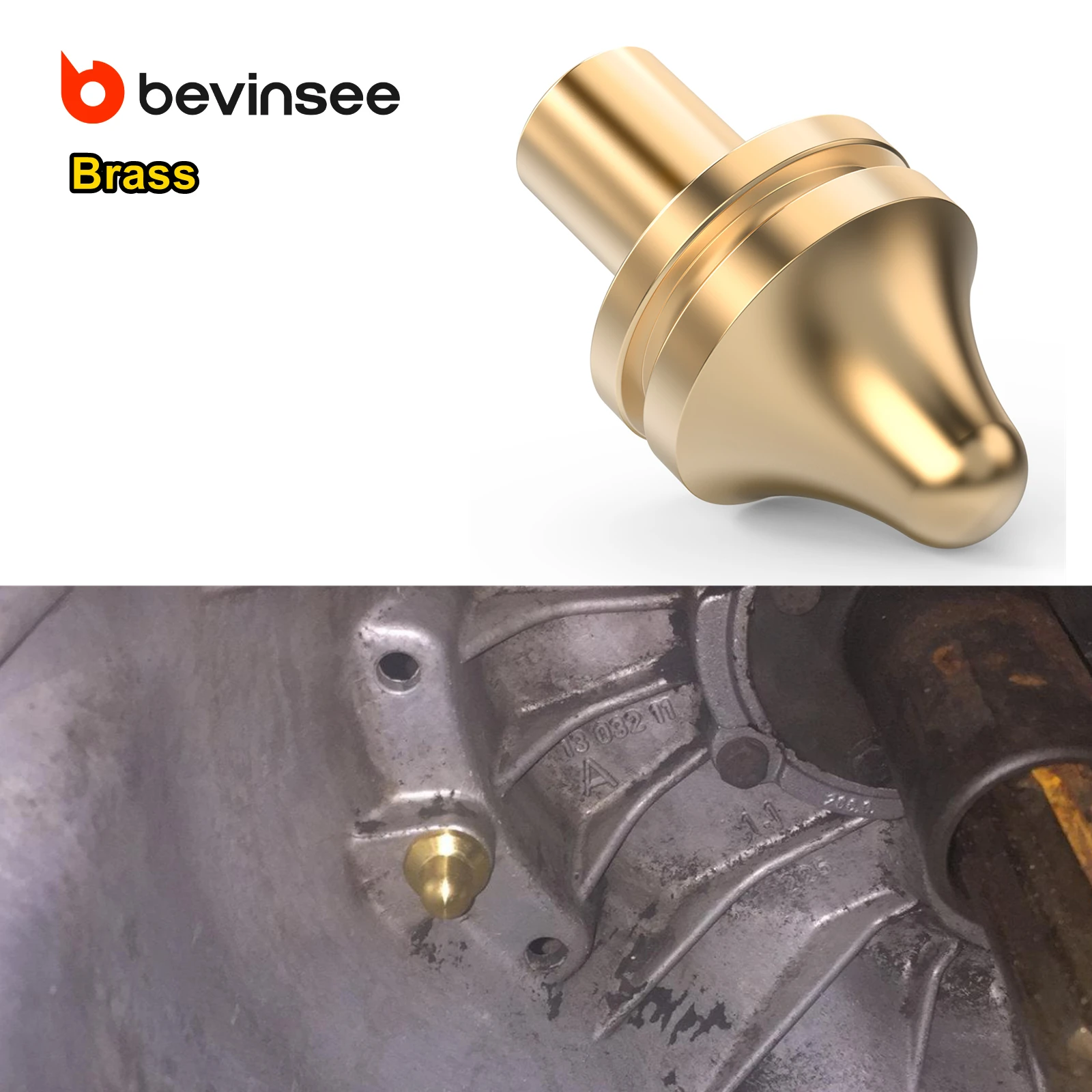 BEVINSEE Brass Racing Clutch Fork Pivot Ball Pin for BMW F30 F34 F36 F10 F22 E39 E60,X3 E83,X5 E53,Z3,F80 M3,Replace 21511223328