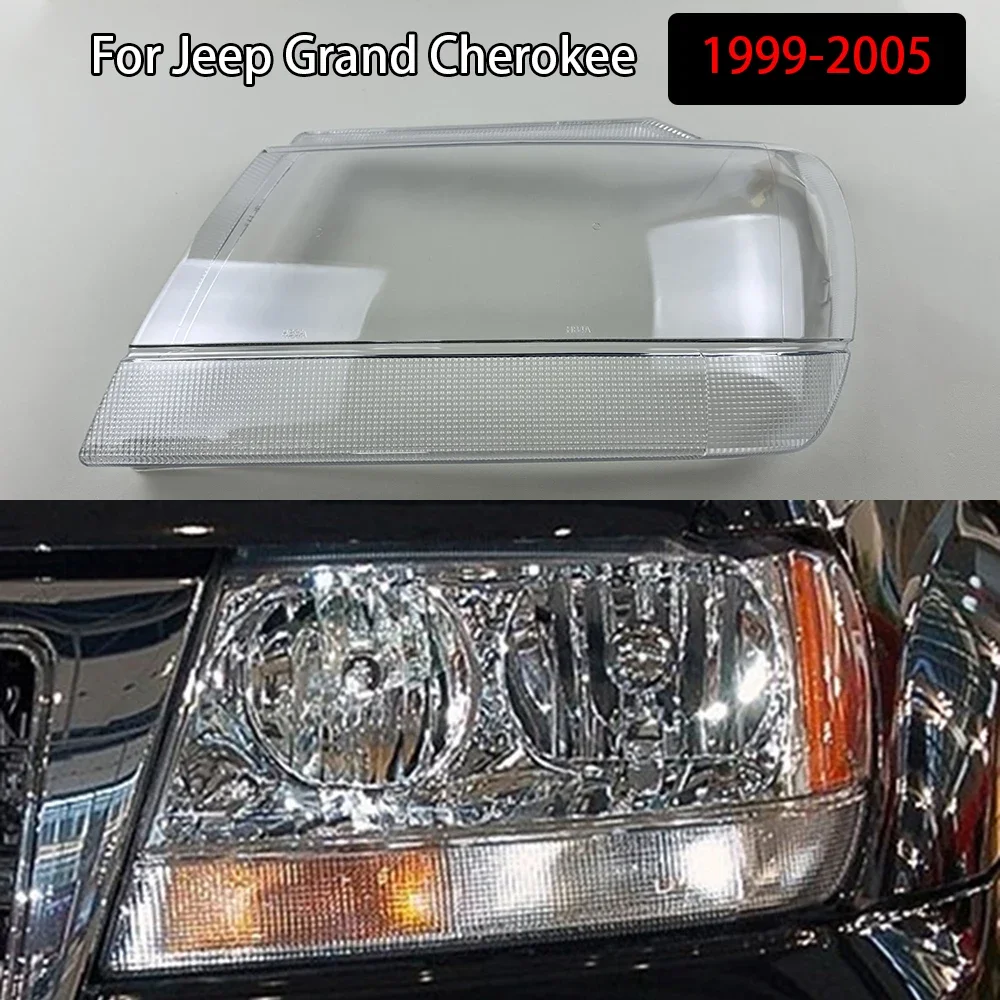 

Для Jeep Grand Cherokee 1999-2005 прозрачный абажур, крышка фары, абажур, корпус фары, линза из плексигласа