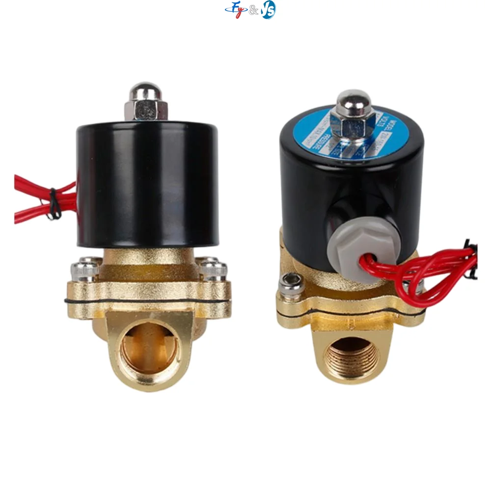 Premium 2-Way Normally Closed Brass Solenoid Valve, 12V/24V/220V, Electric Control for Water Gas Vapor Agricultural Irrigation