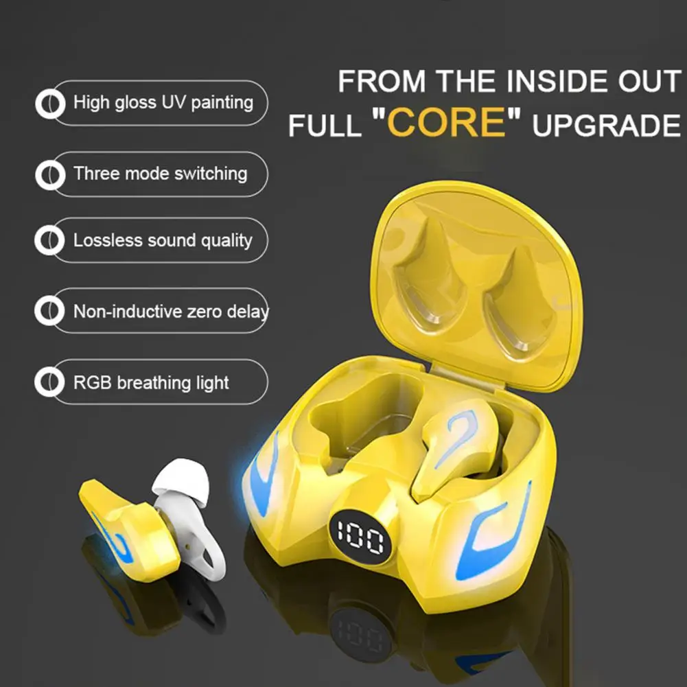 K8 Sem Fio Hi Fi Headphones, Power Display Earbuds, Longa Resistência, Conexão Dupla, Baixa Latência, In-Ear, BT5.0 fone de ouvido, Sport Headset