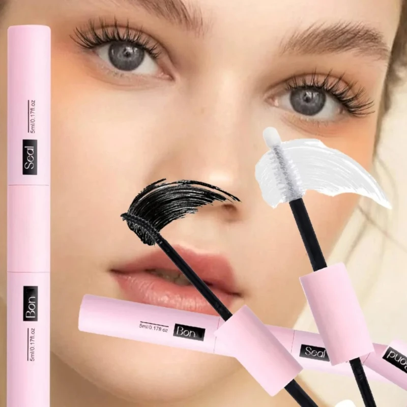 Dual Head Eyelash Glue Lash Bond and Seal Kit Odorless Quick Dry Waterproof Low Irritation Super Strong Hold Lash Raincoat