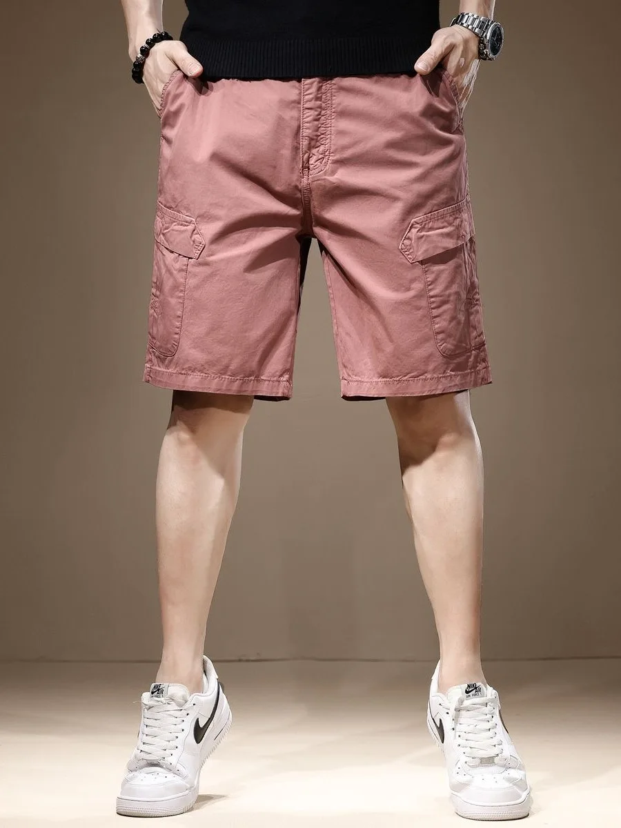 

Japanese Sle Straight Leg Workwear orts Men's Pure Cotton Sport Casual Mid-Length Trendy Brand Summer Loose Versatile Wid...