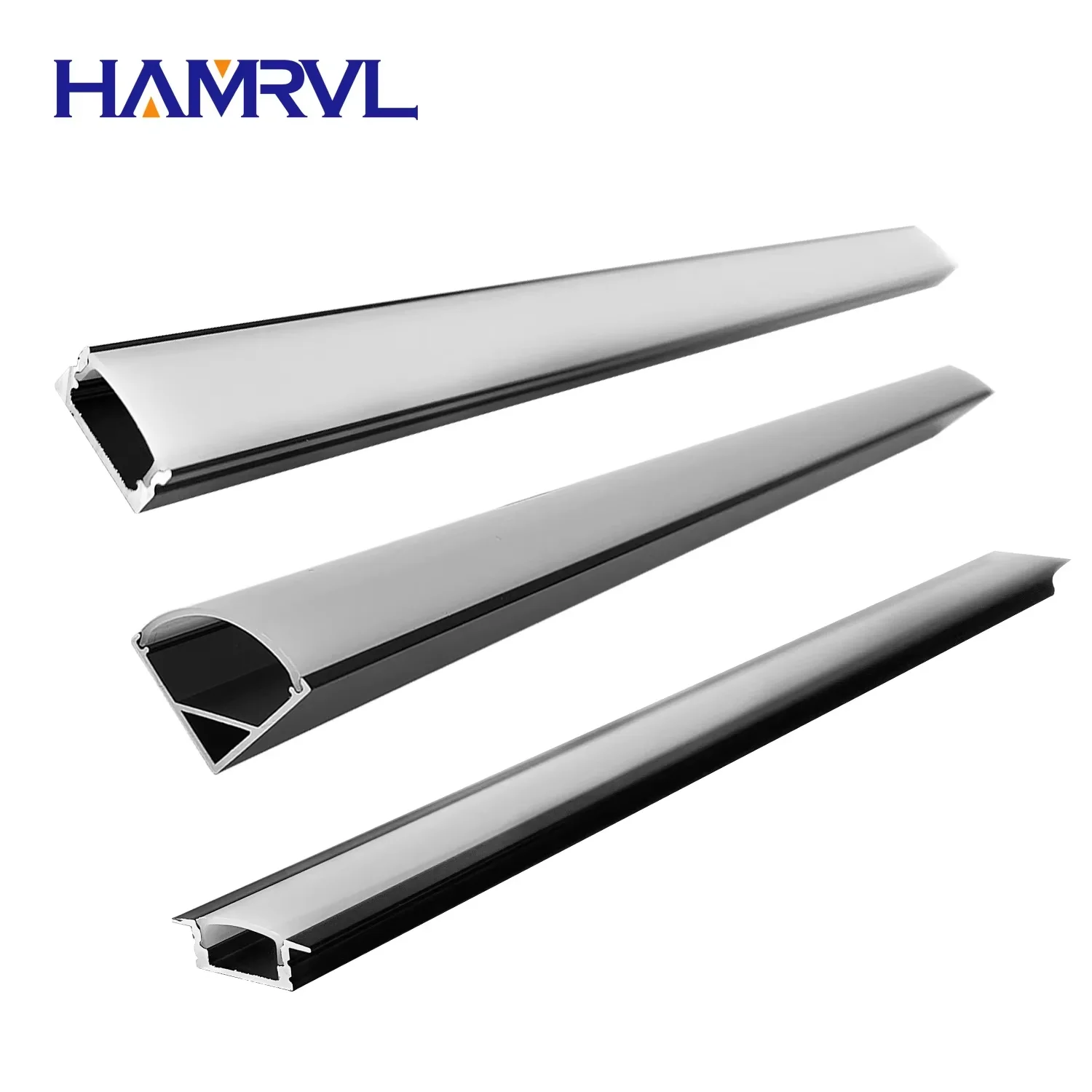 2–30 Stück 0,5 m LED-Aluminium-Kanalprofil, U/V/W, aufsteckbare Abdeckung, Wärmeableitungsgehäuse für LED-Streifen, Heimschrankbeleuchtung