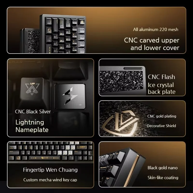 Vgn Flash Magnetic Axis Keyboard Esports Customized Gasket Aluminum Pile Hot Swappable Game Rt Pro Rgb Magneto Axis Keyboard