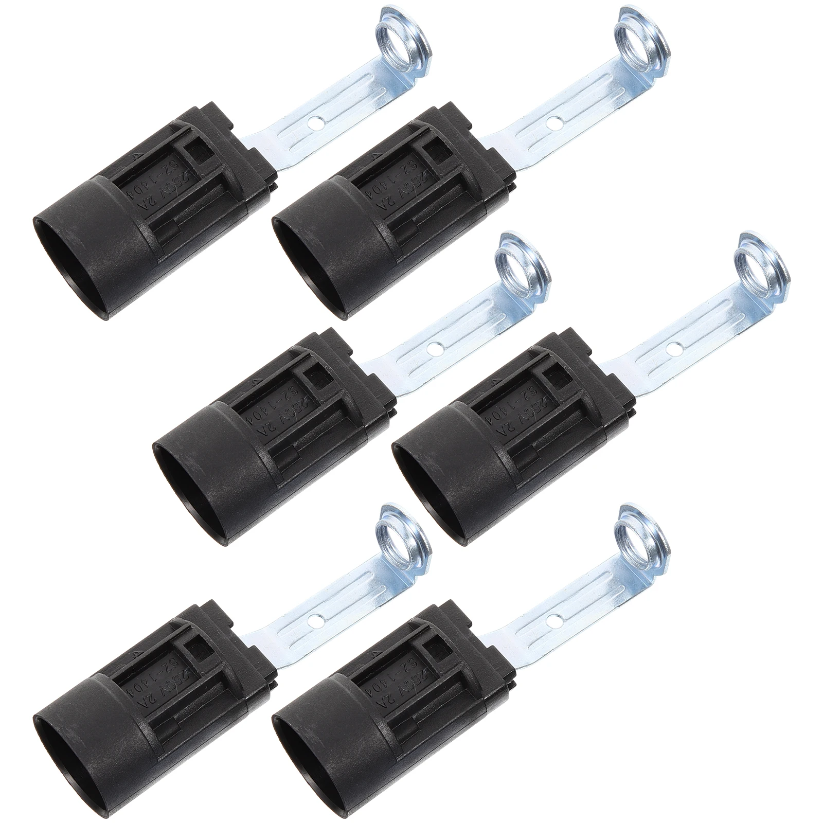 

6 Pcs Screw Lamp Holder Candelabra Base Making Kit Replacement Socket Light Bulb Component