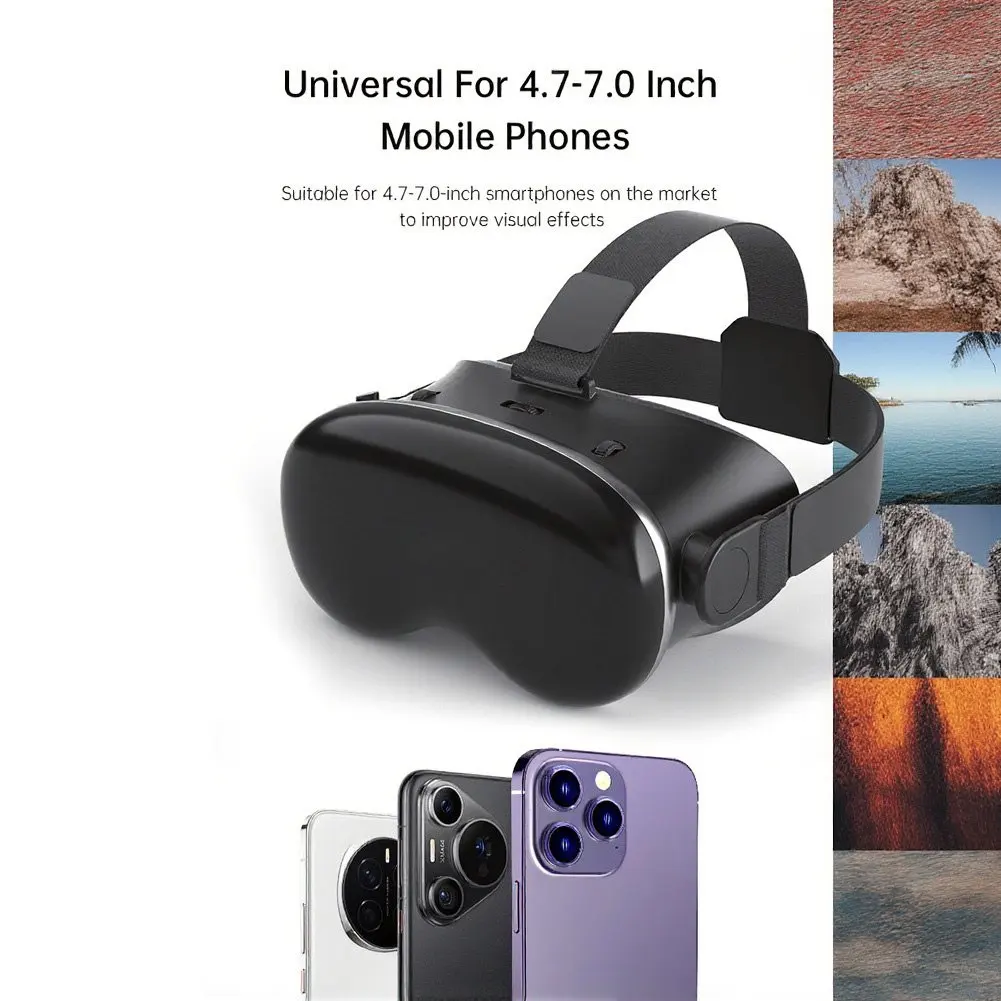 Immersive 3D VR Glasses Virtual Reality Headset Adjustable Anti-Bluelight For Smartphone Virtual Reality VR Glasses Accessories