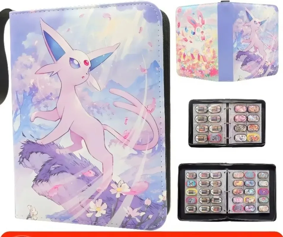 In Stock Trading Card Binder Waterproof Zipper Pu Leather Collection Album Holder Fits Up To 165 Cards For Collectors
