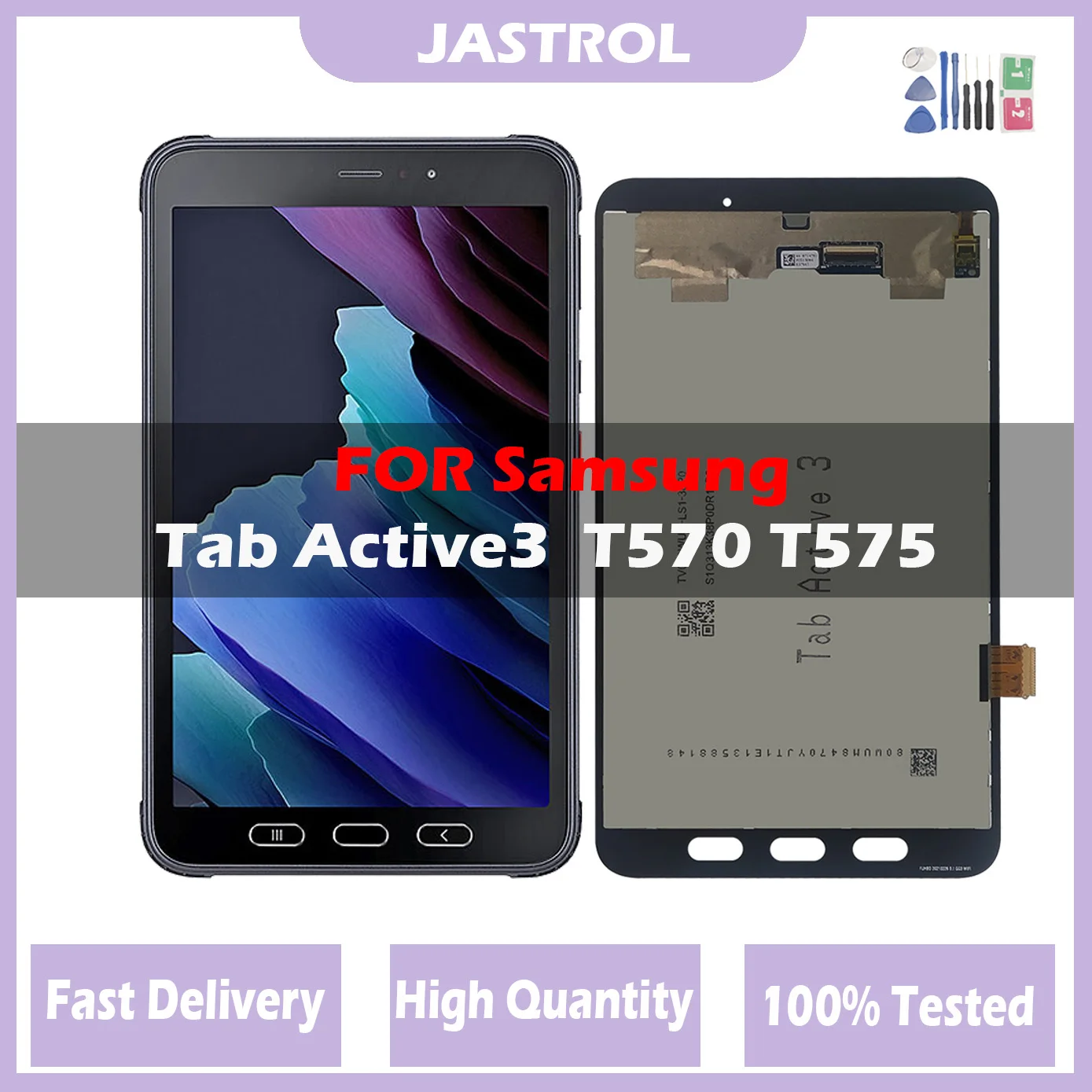 

Super Quality NEW LCD For Samsung Galaxy Tab Active 3 3rd Gen 3rd Gen T570 T575 SM-T570 LCD Display+Touch Screen For T570 LCD