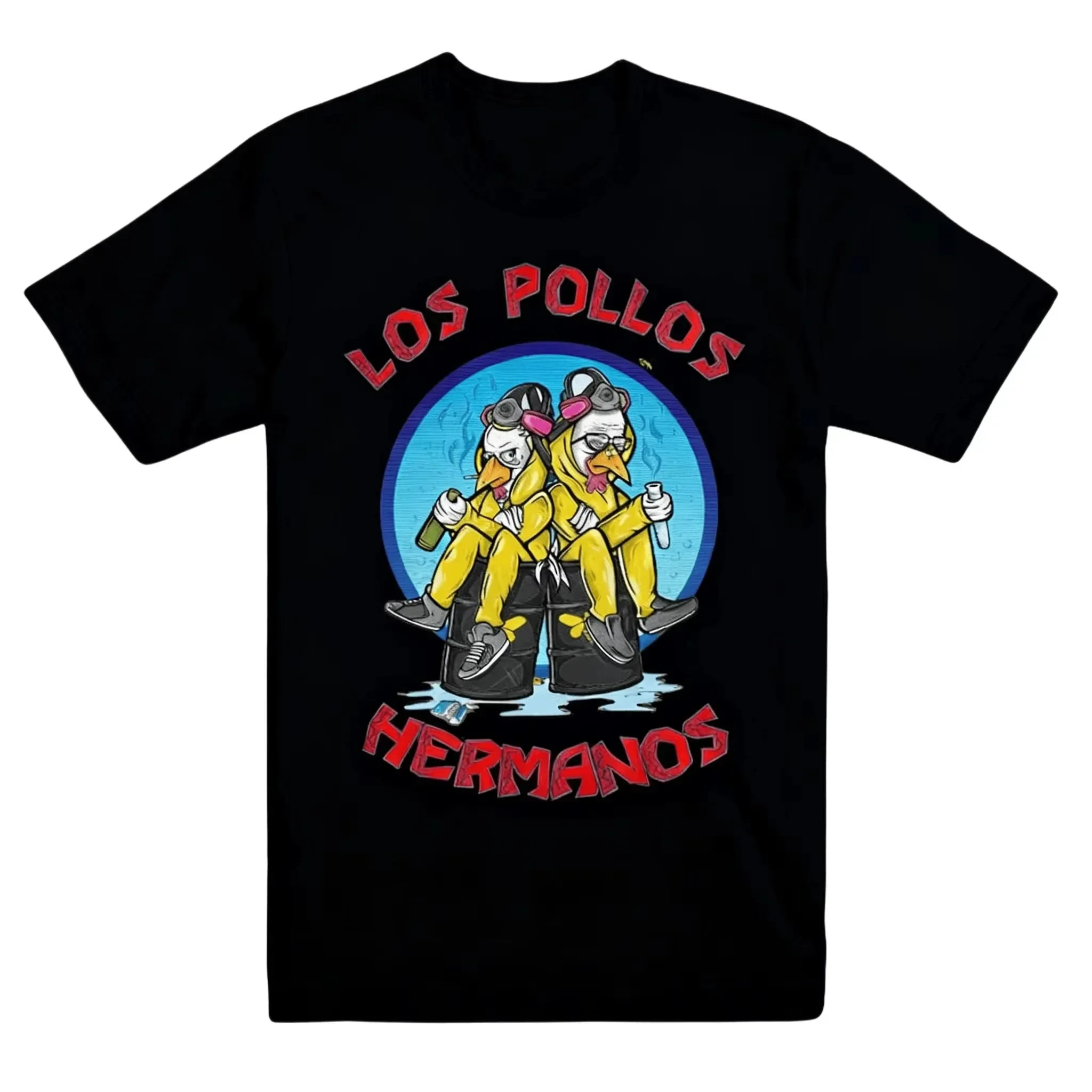 2026 Hip-Hop Streetwear Y2K T-Shirt TV-Serie Breaking Bad Los Pollos Hermanos Lustige Hühnerbrüder Herren Damen Beliebte T-Shirts Tops – Detail 4