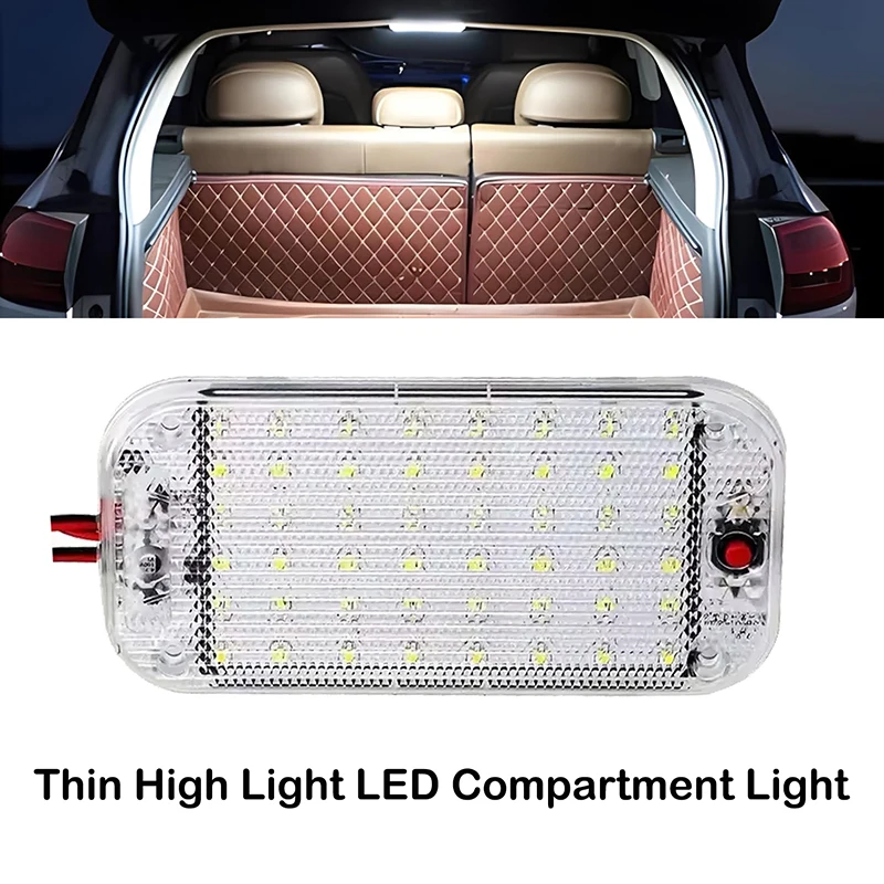 

Светодиодный светильник для салона автомобиля на 48 светодиодов, 800 лм, ультраяркий белый потолочный светильник для фургонов, автодомов, грузовиков, кемперов, лодок - опции 1 шт./2 шт.