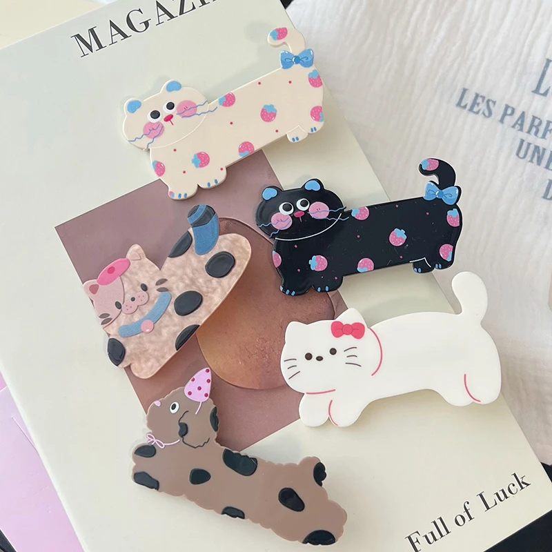 Cartoon Sweet Cute Cat Hair Clip For Women Girls Versatile Creative Side Clip Kawaii Hair Clip Fashion Hair Accessories Gifts