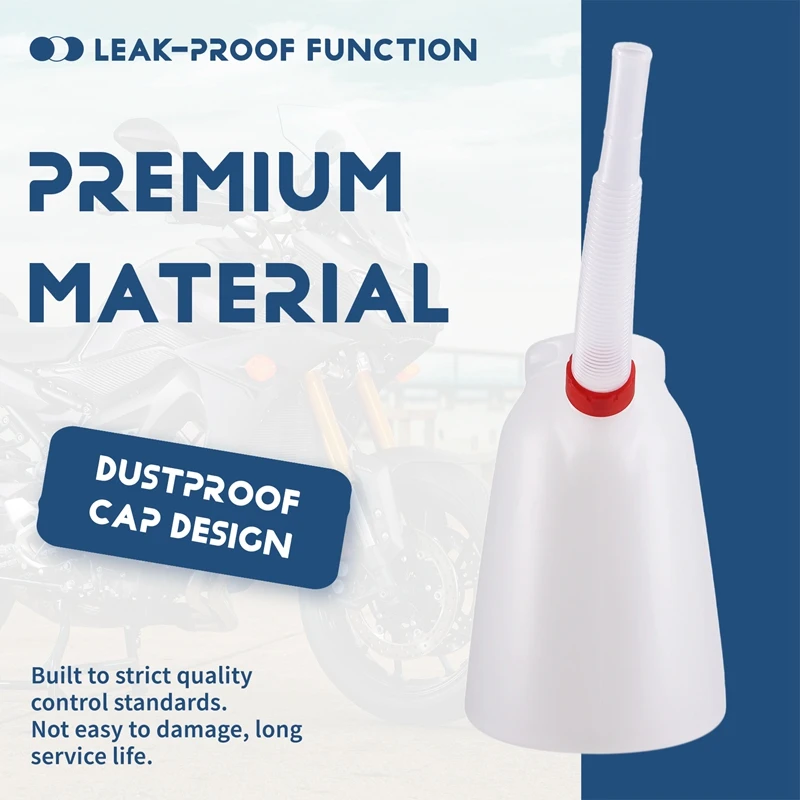 Super Sale Handle Oil Measuring Container Oil Jug with Funnel Oil Pots Dispenser with Dustproof Cap for Automotive Motorcycle 5L