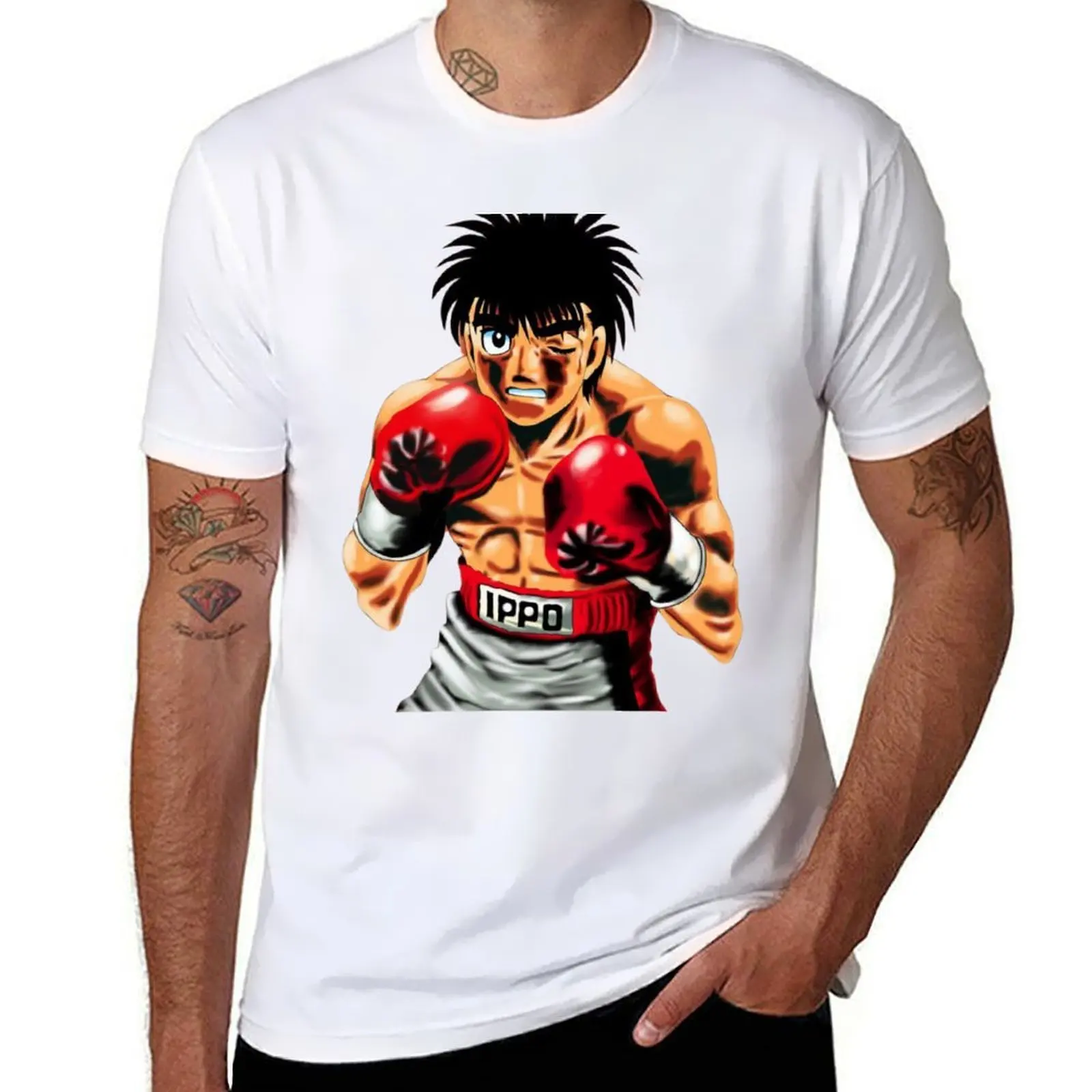 

IPPO Anime boxing T-Shirt t shirts with prints funny t shirts cotton t shirt man casual T-Shirt