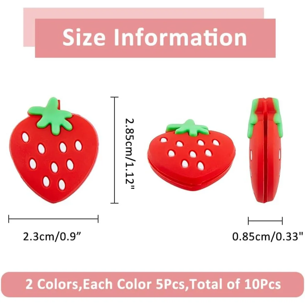 Tennis Dampener Strawberry Speech Shock Vibration Dampener Colorful Soft Racket Shock Absorber for Players