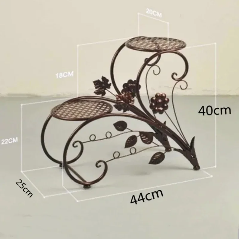 Roestvrije Metalen Plant Stand Gepotte Bloem Displayrek Tuin Balkon Plant Houder Duurzaam Bloemenrek