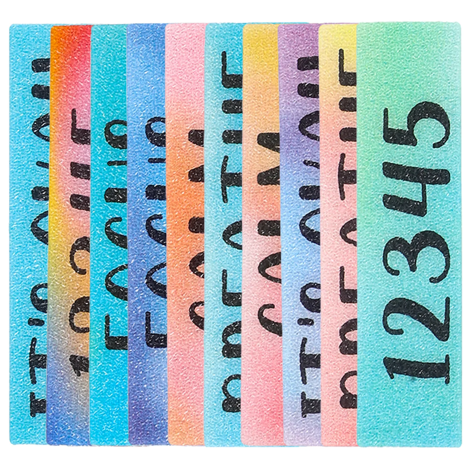 10Pcs Calming Sensory Strips Self Adhesive Paper Stress Relief Stickers for Phone Back Desk Wall Laptop Bottles Calm Stickers