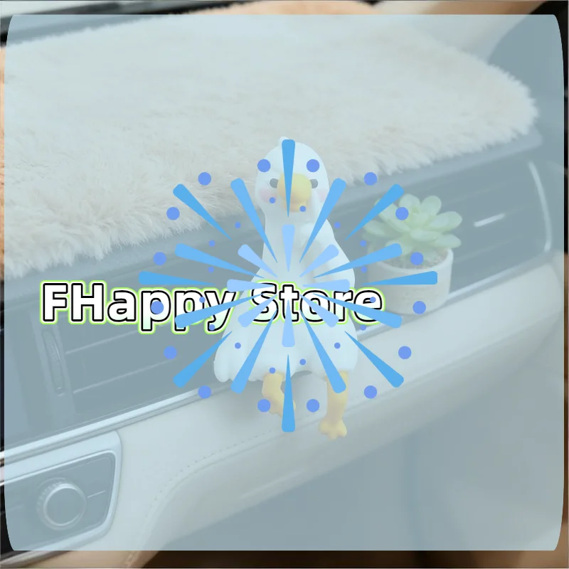 Dashboard Cartoon Animal Figurines  Duck Resin Statues Mini Home TV Monitor Office Desktop Display Accessories