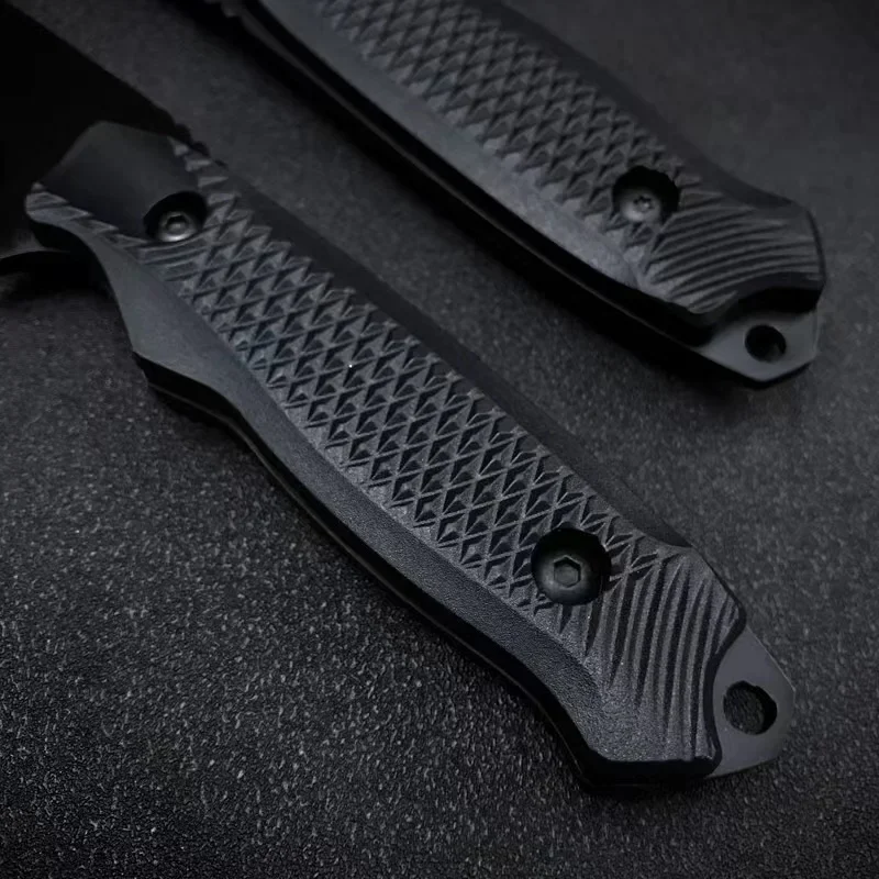 Outdoor Tactical Hunting Straight Knife EDC Portable Strap Jacket Self Defense Survival Camping BBQ Tool Knife Adventure Hiking