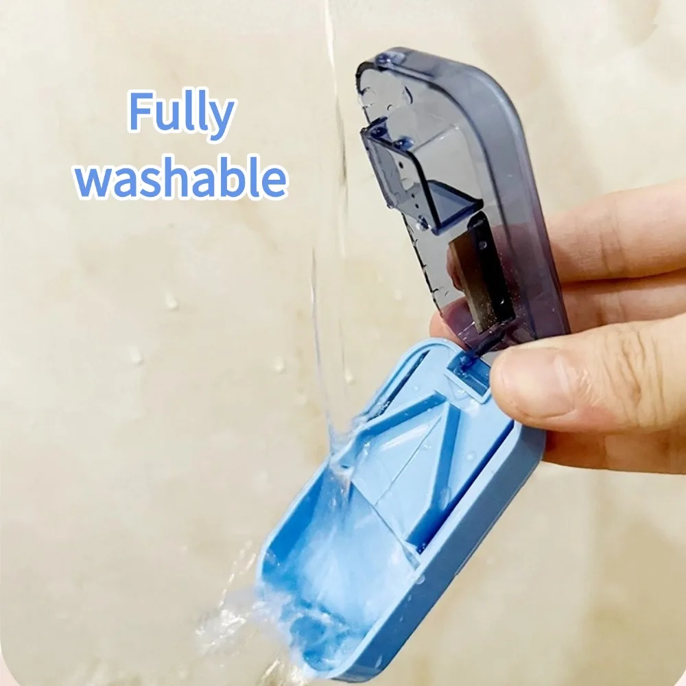 Pill Cutter Box Portable Medicine Splitter Multifunctional Drug Storage Box 1/2 Tablet Divider Household Cutting Organizer Tool