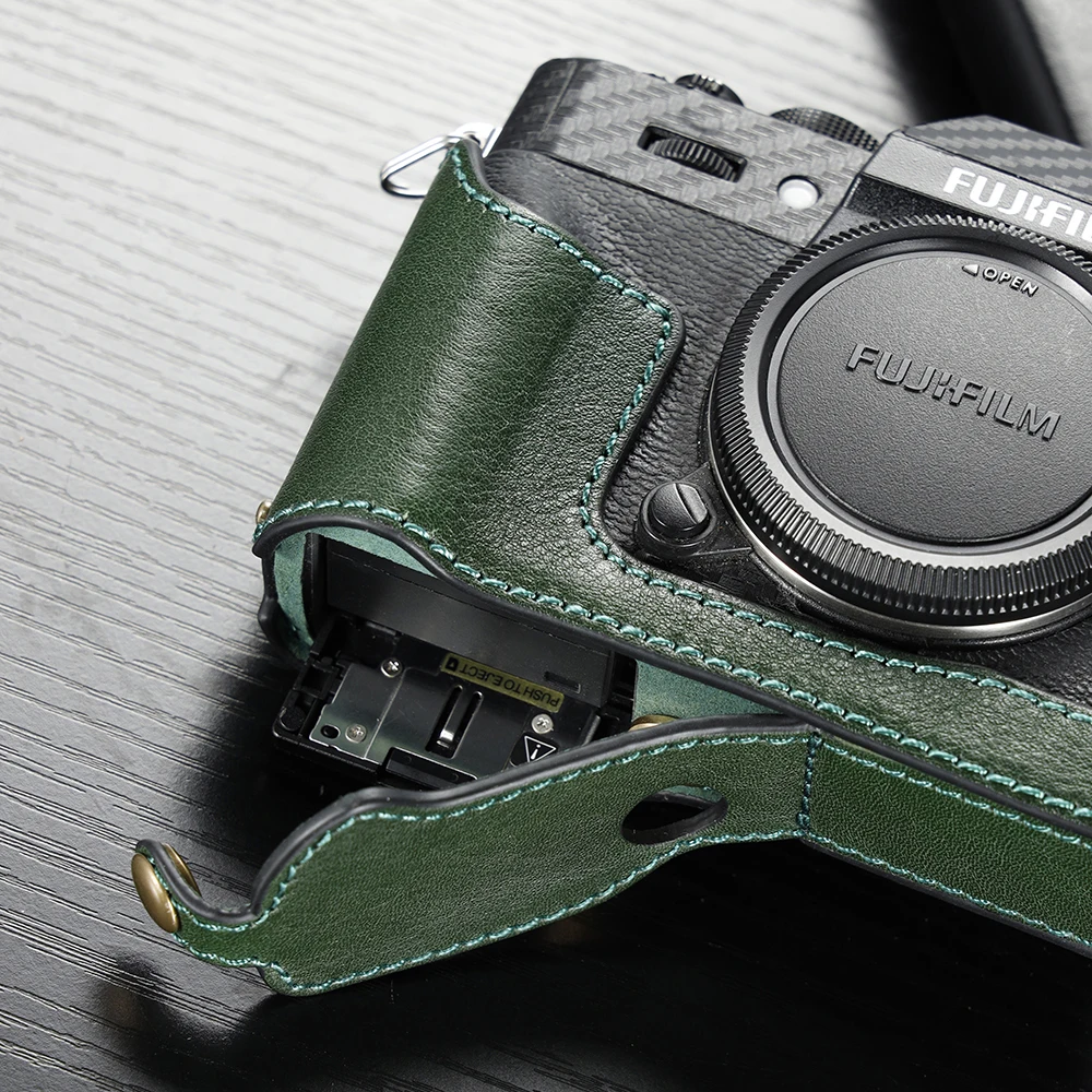 Fujifilm X30 II Genuine Leather Camera case Handmade Half Body For Fujifilm XT20 XT10 XT30 XT30 II Camera Bag Cover