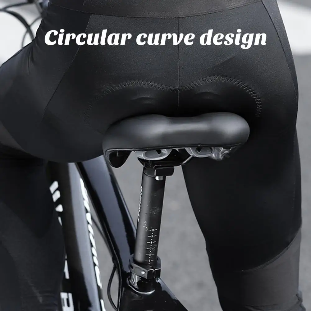 Breathable Bicycle Saddle Premium Ergonomic Bicycle Seat Cushion High Elasticity Extra Soft Sponge Liner Comfy Faux Leather