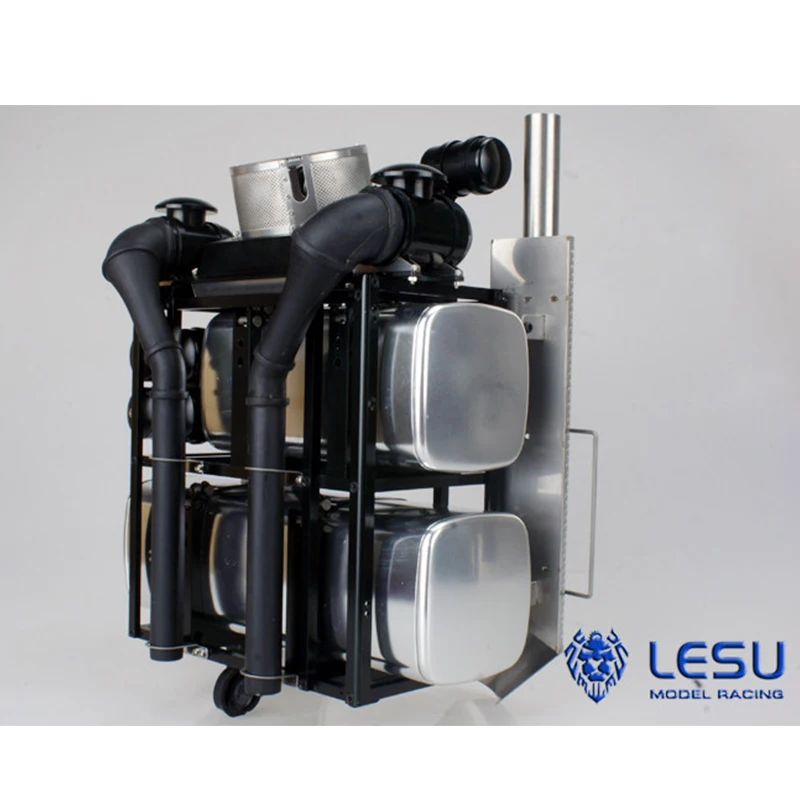 RC 1/14 LESU Metal Heavy Equipment Rack for Tamiya Hydraulic Excavator Loader Dump Truck for  MAN VOLVO Trailer Tipper DIY Parts