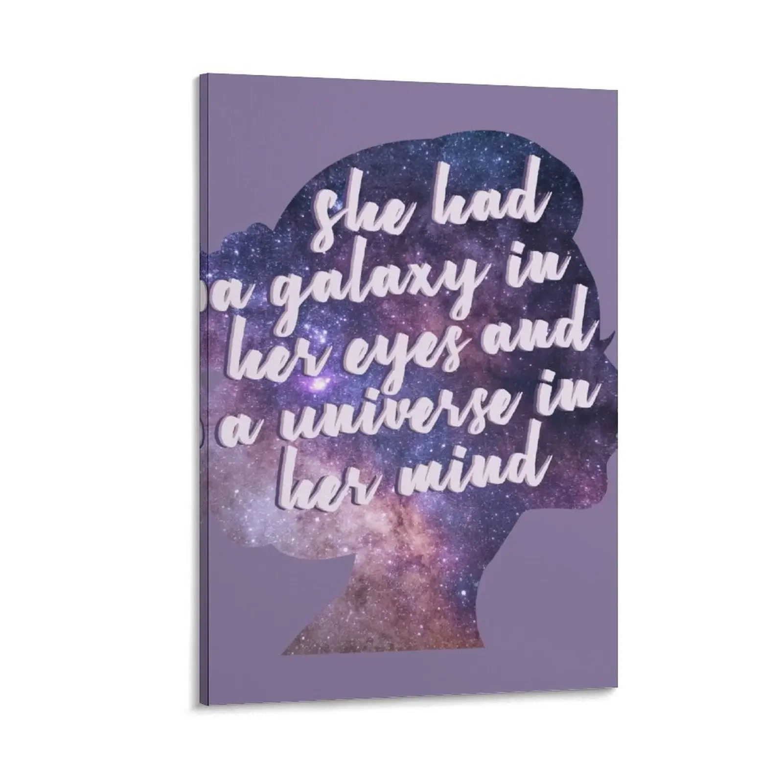 

she had a galaxy in her eyes and a universe in her mind Canvas Painting posters painting