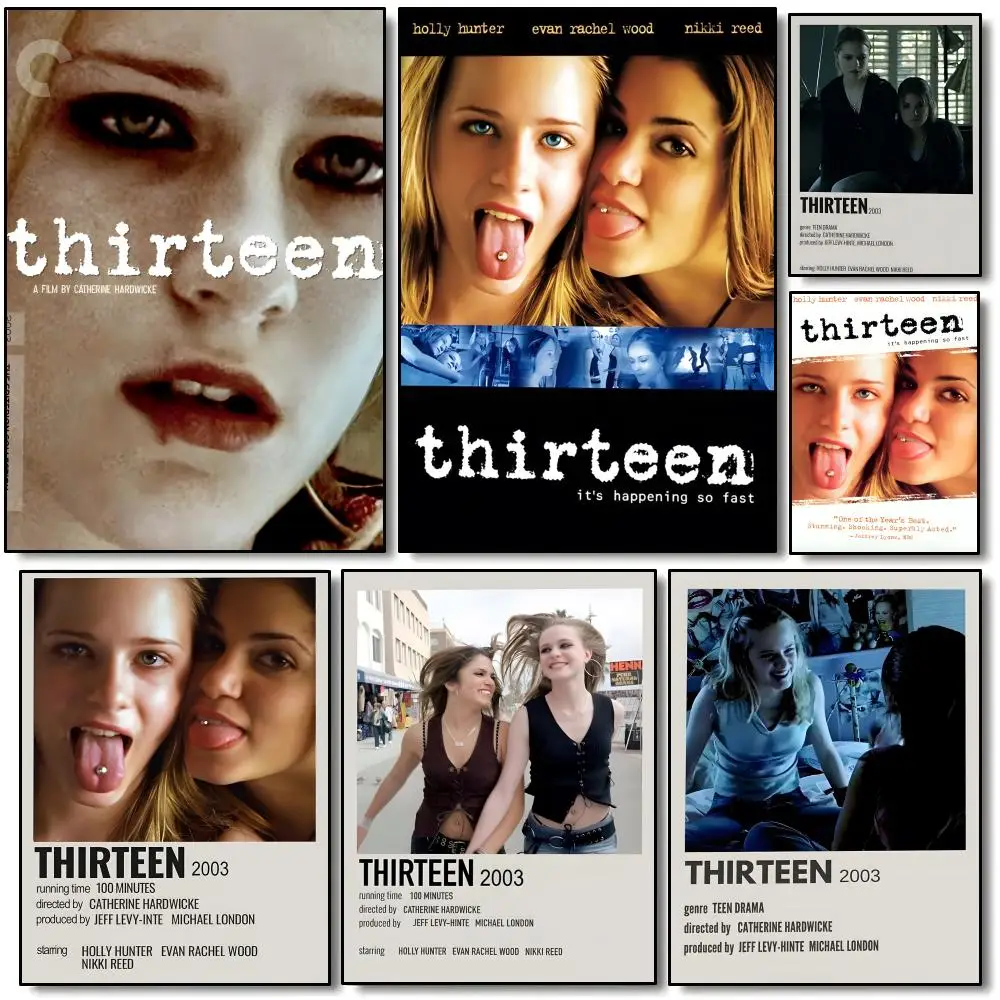 Famous Movie T-Thirteen Poster Modern Minimalist Wall Art Prints for Bedroom Living Room Home Decor Interior Gift