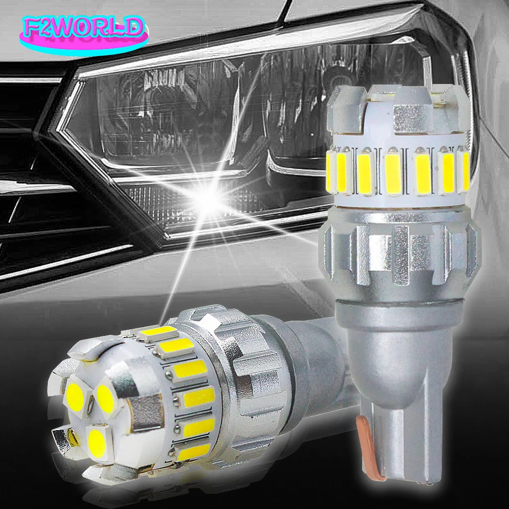 10 шт., Автомобильные светодиодные лампы T15